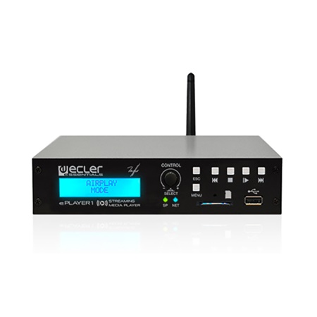 Lecteur USB / SD / DLNA / Airplay / WIFI ePLAYER1 Ecler