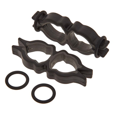 Paire de pinces micro caoutchouc pour couple MS Back to back Rycote