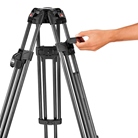 Trépied vidéo rapide 645 FTT double tube carbone MANFROTTO MVTTWINFC