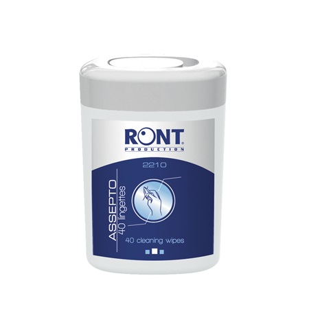 ASSEPTO - 40 lingettes impregnées Bactéricides - RONT
