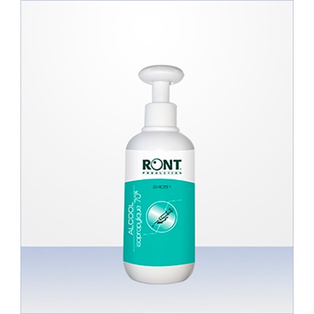 Flacon 230ml Pompe Alcool Isopropylique 70 % - RONT