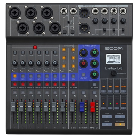 Console de mixage et enregistreur 8 voies Live Trak L-8 Zoom