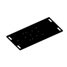 Embase acier lourde rectangulaire ASD 1m x 50cm - 58kg - noir