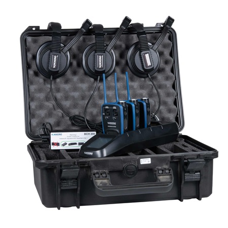 Kit intercom HF 3 postes Vokkero Guardian Show + casques