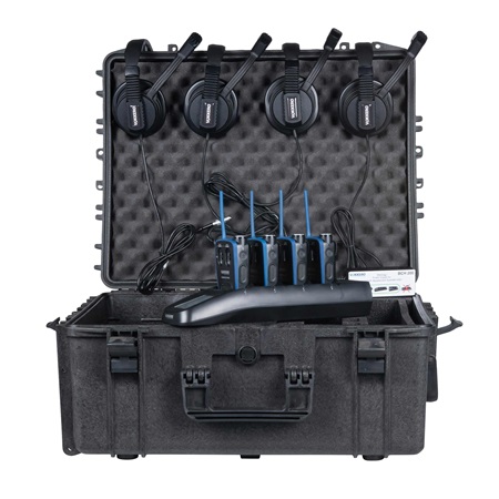 Kit intercom HF 4 postes Vokkero Guardian Show + casques