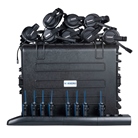 Kit intercom HF 8 postes Vokkero Guardian Show + casques