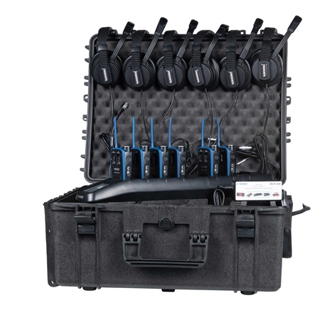 Kit intercom HF 6 postes bluetooth Vokkero Guardian Show + casques
