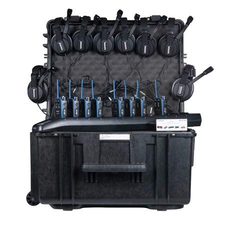Kit intercom HF 8 postes bluetooth Vokkero Guardian Show + casques