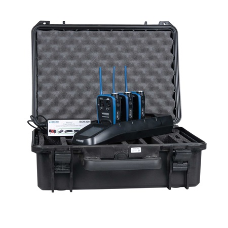 Kit intercom HF 3 postes bluetooth Vokkero Guardian Show sans casque