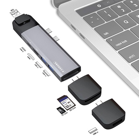 Adaptateur mini Dock CARUBA 9-in-1 Thunderbolt 3 pour MacBook