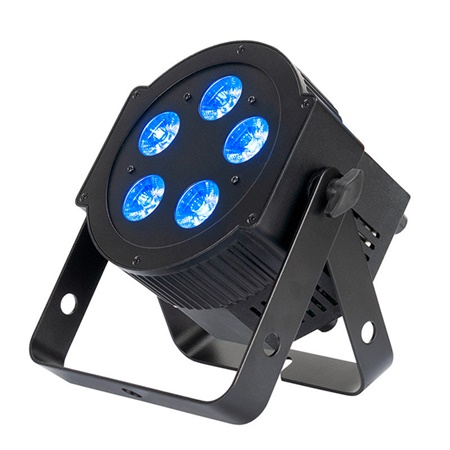 Par led 5 x 12W RGBWA+UV 6 en 1 angle 30° ADJ