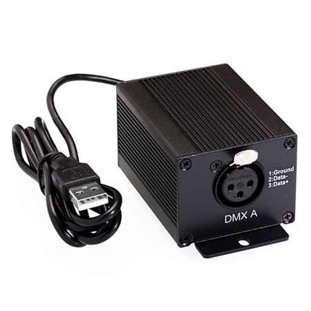 Interface USB - DMX 128 canaux avec LED Player et Pro DMX Chromateq