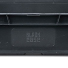 Bac ''EU'' en polypropylène BLACKCASE - 600x400x100mm - Noir 24l