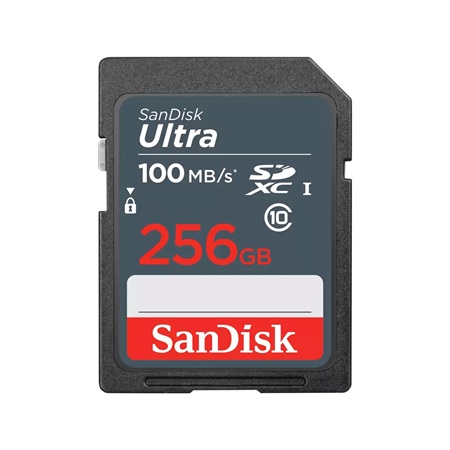 Carte mémoire SANDISK SD XC Ultra - 256Go