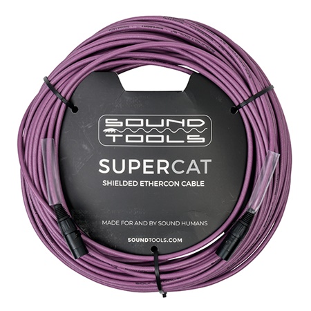 Cordon EtherCON Soundtools SuperCAT purple - longueur 30m