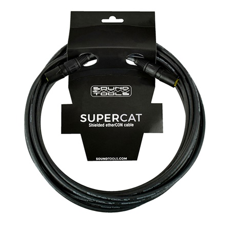 Cordon EtherCON Soundtools SuperCAT noir - longueur 1m