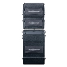 Tête line array amplifié noire 4 x 5'' + 2 x 1'' T45-DSP Audiocenter