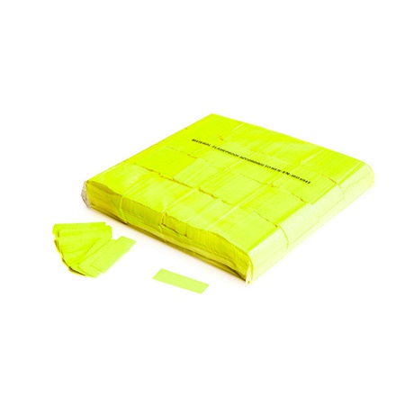 Sachet de confettis ignifugés 1kg - 55x17mm - JAUNE FLUO MAGIC FX