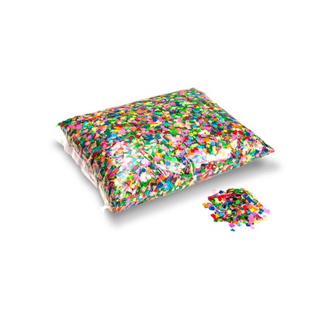 Sachet de petits confettis ignifugés 1kg - 6x6mm - MULTICOLOR MAGIC FX