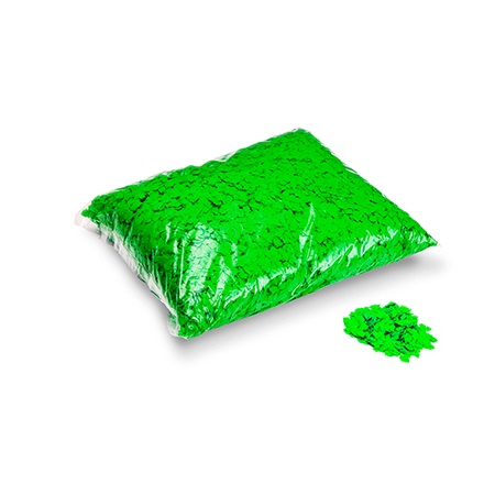 Sachet de petits confettis ignifugés 1kg - 6x6mm - VERT FLUO MAGIC FX