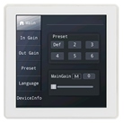 T88-WCP-WH-TOUCH - Panneau de contrôle mural tactile simple pour matrice T88 Audiocenter