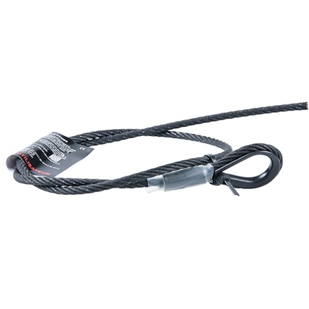 Elingue câble noir pour Coulisstop66 de Reutlinger 6mm - lg. 1 m.