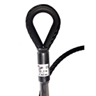 Elingue câble acier noir 3mm teinté dans la masse - 90kg - 2 m. MUVUS