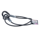 Elingue câble acier noir 6mm teinté dans la masse - 400kg - 0,5 m.