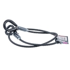 Elingue câble acier noir 6mm teinté dans la masse - 400kg - 0,5 m.