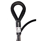 Elingue câble acier noir 6 mm teinté dans la masse - 400 kg - 4 m.