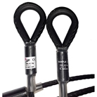 Elingue câble acier noir 6 mm teinté dans la masse - 400 kg - 4 m.