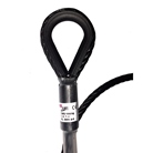 Elingue câble acier noir 10 mm teinté dans la masse - 1T - 0,5 m.