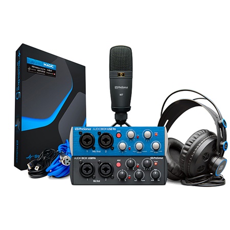 Bundle carte son Audiobox96USB + micro M7 + casquue HD7 Presonus