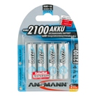 LR06-2100MA-4-AN - Blister de 4 accumulateurs AA ANSMANN - 2100mAh, 1,2V