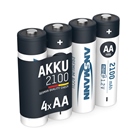 LR06-2100MA-4-AN - Blister de 4 accumulateurs AA ANSMANN - 2100mAh, 1,2V