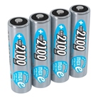 Blister de 4 accumulateurs AA ANSMANN - 2100mAh, 1,2V