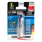 Batterie Lithium-ion rechargeable format 18650 Ansmann 3.7V - 2600 mAh