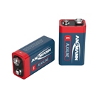 Lot de 2 piles 9V 6LR61 - E - Alcaline Ansmann