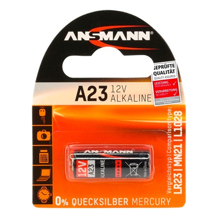 Pile alcaline A23 - MN21 12V Ansmann (blister de 1)