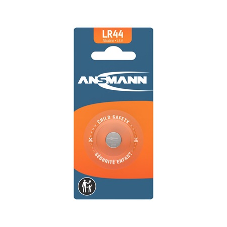 Pile alcaline LR44 1.5V Ansmann (blister de 1)