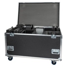 FLIGHT-4HELIXACC - Flight-case SHOWTEC pour 4 projecteurs Helix S5000 Q4 et accessoires