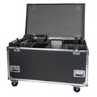 Flight-case SHOWTEC pour 4 projecteurs Helix S5000 Q4 et accessoires
