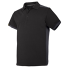 Polo polyester/coton Snickers Workwear - Noir/Gris - Taille XS