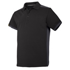 Polo polyester/coton Snickers Workwear - Noir/Gris - Taille L