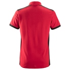 Polo polyester/coton Snickers Workwear - Rouge/Noir - Taille S
