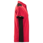 Polo polyester/coton Snickers Workwear - Rouge/Noir - Taille S