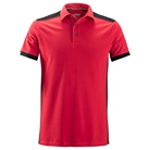 Polo polyester/coton Snickers Workwear - Rouge/Noir - Taille M