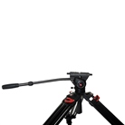 Kit trépied vidéo aluminium CARUBA Videostar 188 Pro rotule fluide