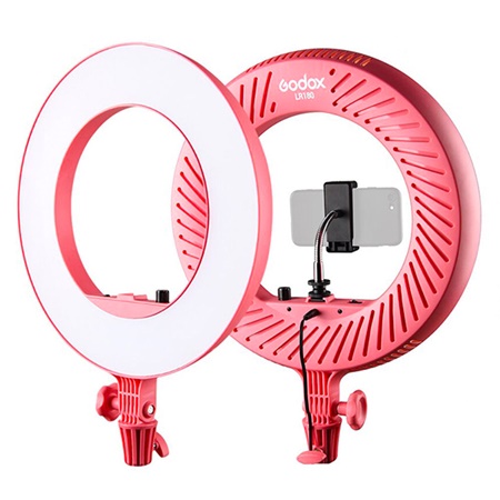 Ring Led GODOX LR180 Rose pour réseaux sociaux et vlog