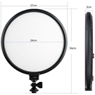 Panneau Led Blanc Variable VILTROX VL-500T Bi-Color Round Light
